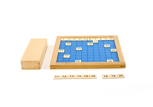 Hundred Board With Wooden Tiles - Image Alt Text